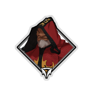 Gold Crownfall Sticker – Warlock