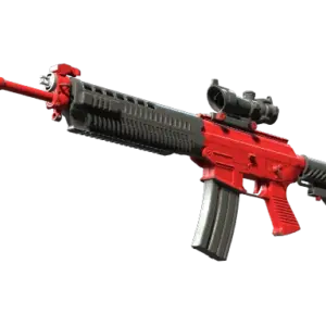 SG 553 | Candy Apple (Well-Worn)