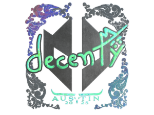 Sticker | decenty (Holo) | Austin 2025