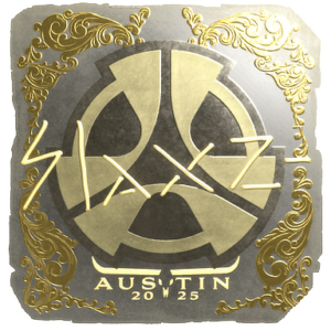 Sticker | slaxz- (Gold) | Austin 2025