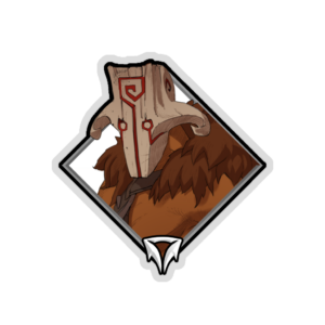 Gold Crownfall Sticker - Juggernaut