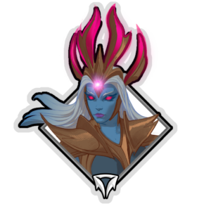 Gold Crownfall Sticker - Shen