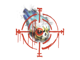 Sealed Graffiti | Skull n’ Crosshairs