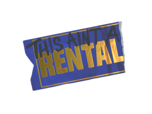 Sticker | Ain’t A Rental (Foil)