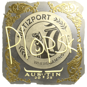 Sticker | Plopski (Gold) | Austin 2025