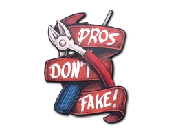 Sticker | Pros Don’t Fake
