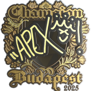 Sticker | apEX (Gold, Champion) | Budapest 2025