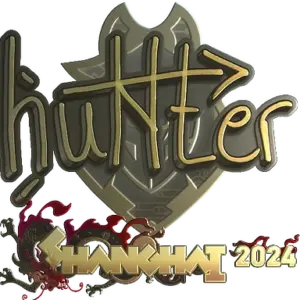 Sticker | huNter- (Gold) | Shanghai 2024