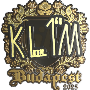 Sticker | kl1m (Gold) | Budapest 2025