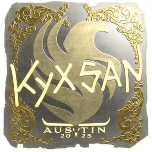 Sticker | kyxsan (Gold) | Austin 2025