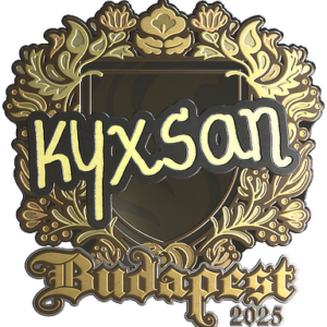 Sticker | kyxsan (Gold) | Budapest 2025