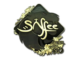 Sticker | saffee (Gold) | Rio 2022