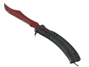 ★ StatTrak™ Butterfly Knife | Crimson Web (Well-Worn)