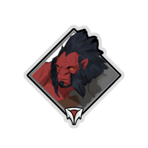 Gold Crownfall Sticker - Axe