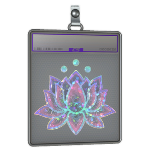 Sticker Slab | Lotus (Glitter)