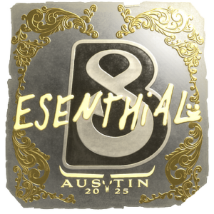 Sticker | esenthial (Gold) | Austin 2025