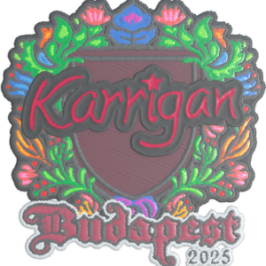 Sticker | karrigan (Embroidered) | Budapest 2025