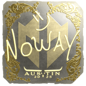 Sticker | noway (Gold) | Austin 2025