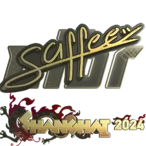 Sticker | saffee (Gold) | Shanghai 2024