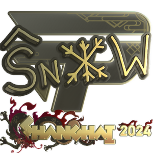 Sticker | snow (Gold) | Shanghai 2024