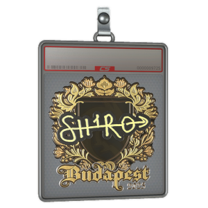 Sticker Slab | sh1ro (Gold) | Budapest 2025