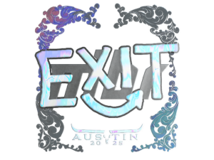 Sticker | exit (Holo) | Austin 2025