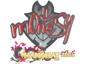 Sticker | m0NESY (Glitter) | Shanghai 2024