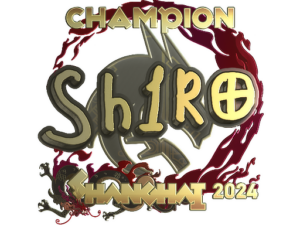 Sticker | sh1ro (Gold, Champion) | Shanghai 2024