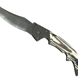 ★ StatTrak™ Falchion Knife | Black Laminate (Well-Worn)