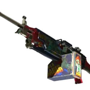 StatTrak™ M249 | Nebula Crusader (Well-Worn)