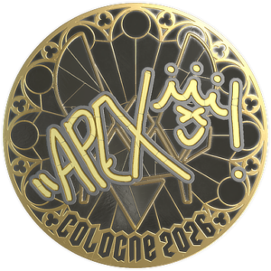 Sticker | apEX (Gold) | Cologne 2026
