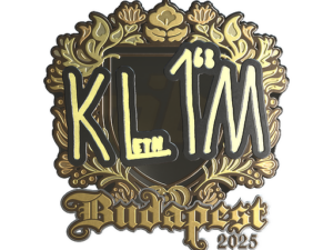 Sticker | kl1m (Gold) | Budapest 2025